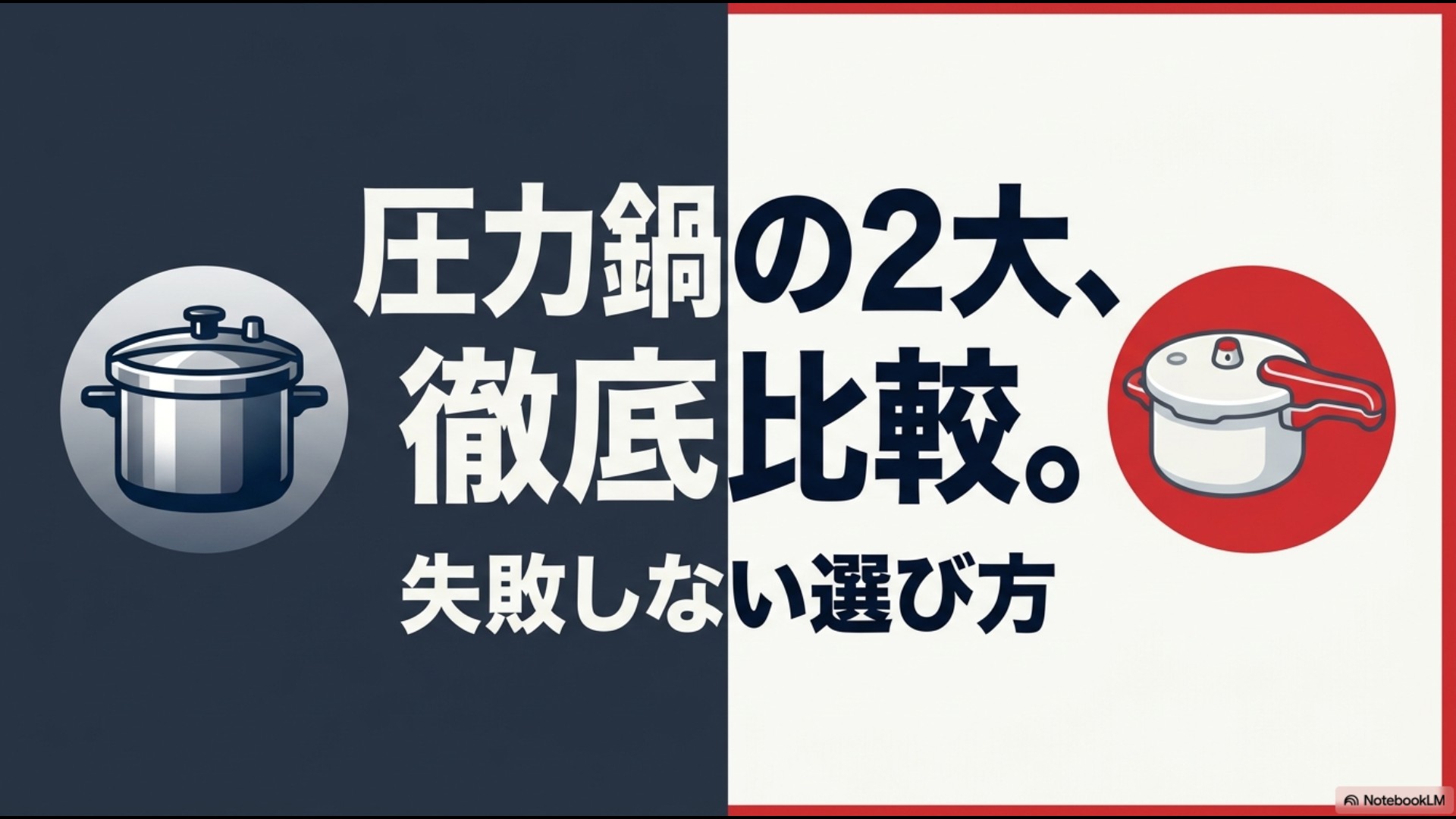 ィスラーとティファールの圧力鍋の2大ブランド徹底比較、失敗しない選び方のタイトルスライド