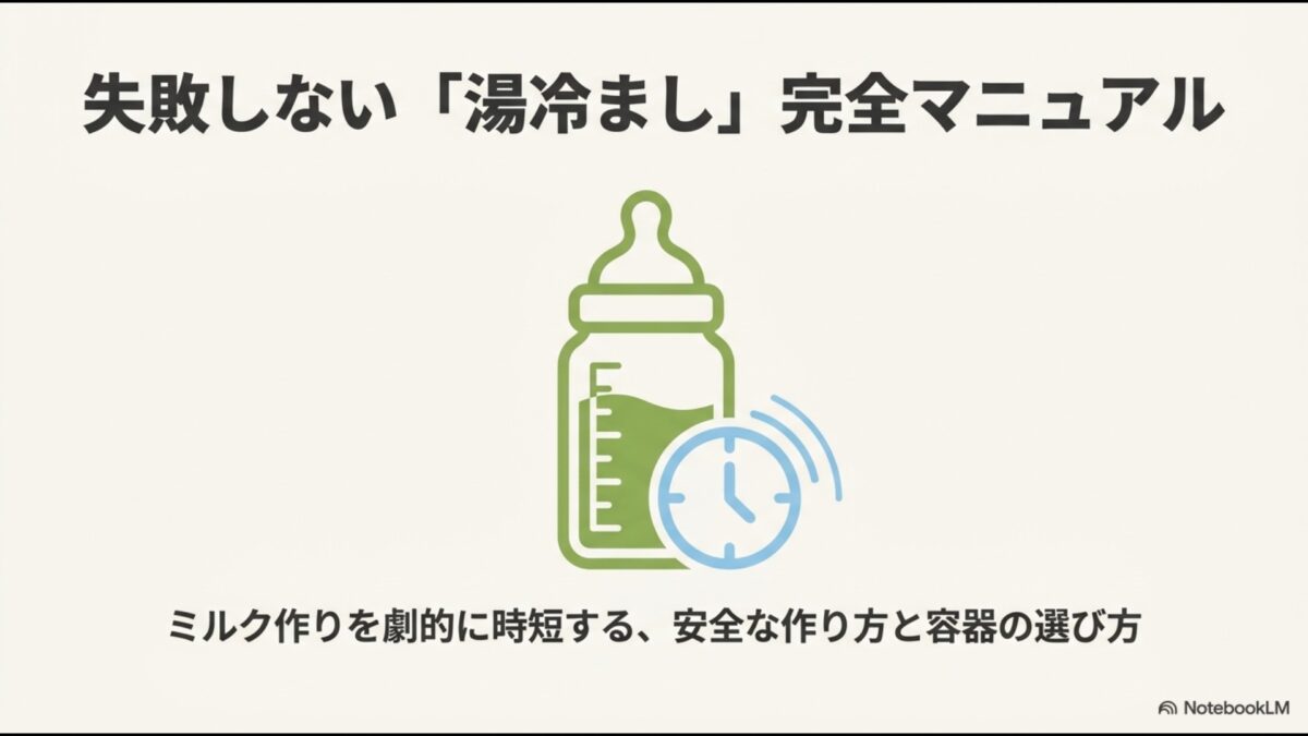 失敗しない湯冷まし完全マニュアル ミルク作りを劇的に時短する安全な作り方と容器の選び方