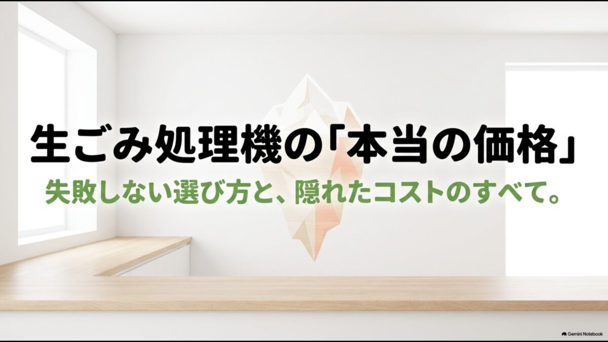 生ごみ処理機の本当の価格 失敗しない選び方と隠れたコストのすべてのスライド画像