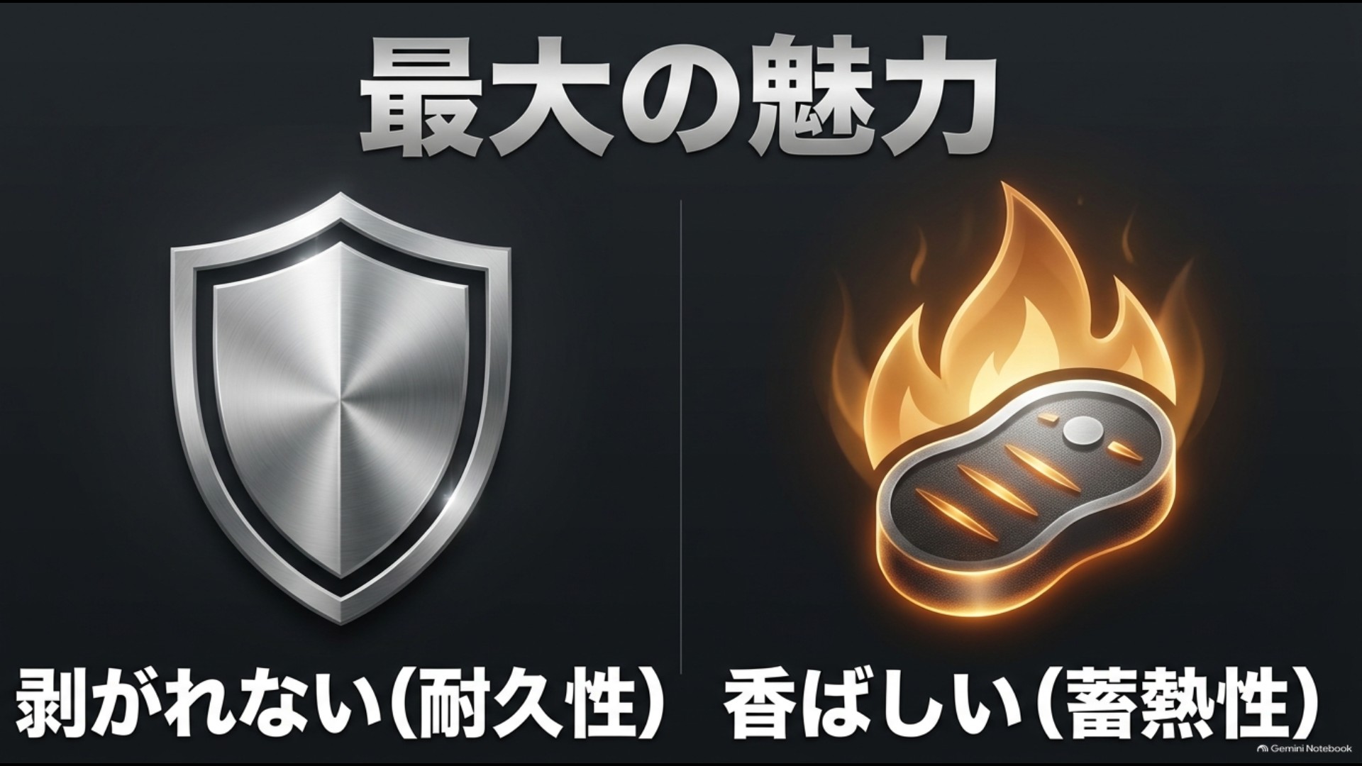 ステンレスフライパンのメリットである耐久性と蓄熱性