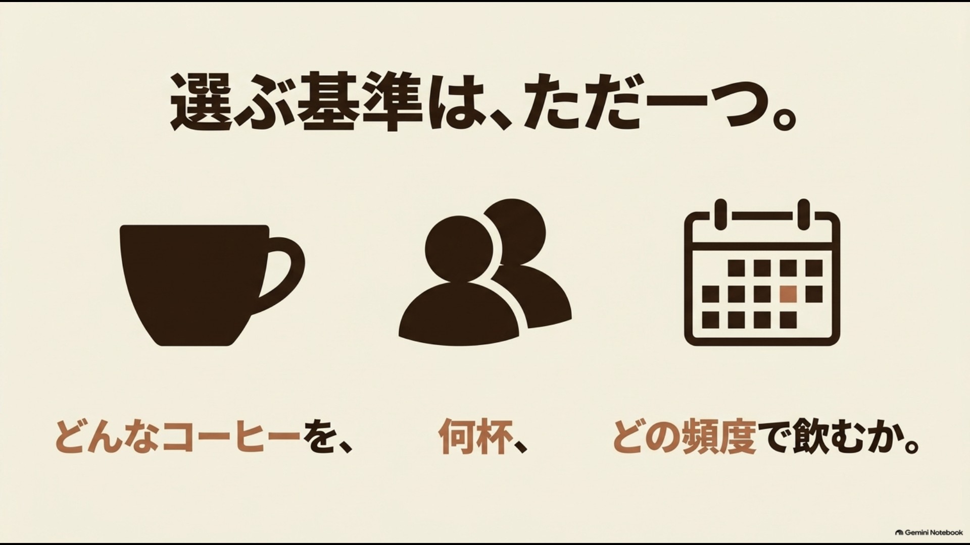 コーヒーの種類・杯数・飲む頻度から電動コーヒーミルを選ぶ3つの基準