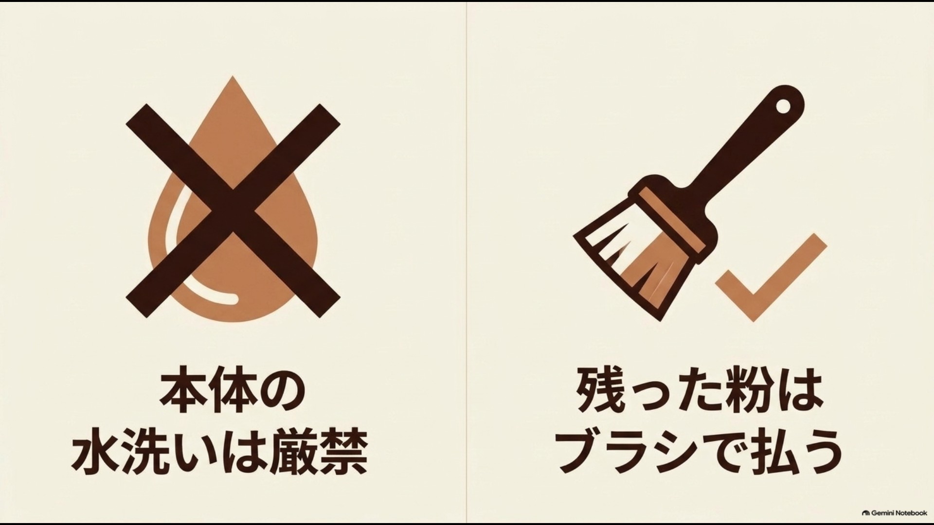 電動コーヒーミル本体は水洗いせず残ったコーヒー粉をブラシで掃除する方法