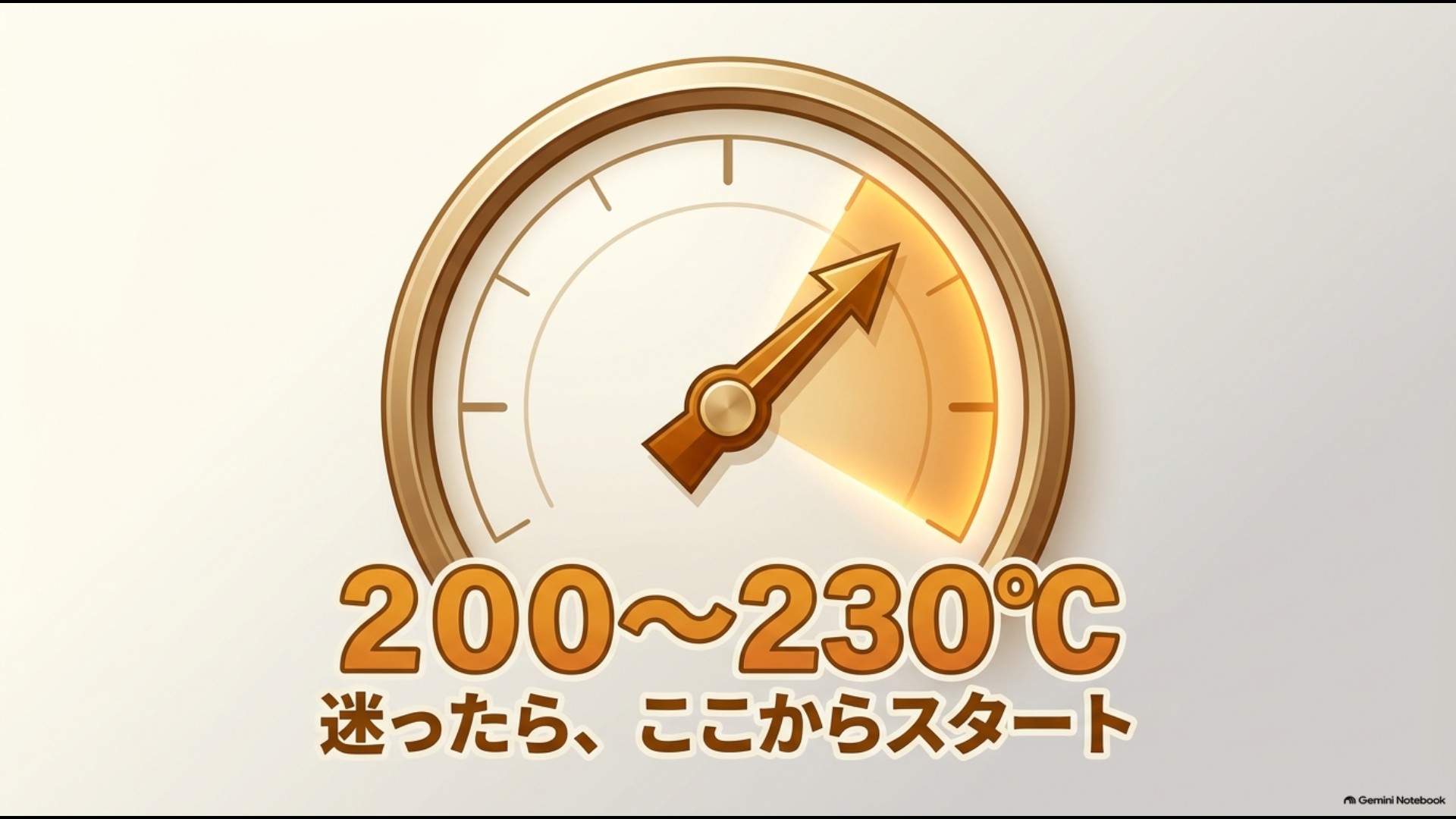 オーブントースター800Wは200〜230℃前後を目安にする説明